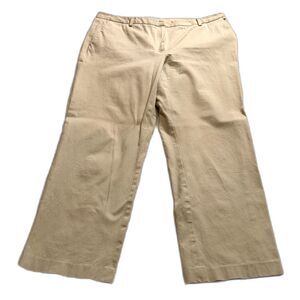 Calvin Klein Khaki Tan Straight Leg Trousers